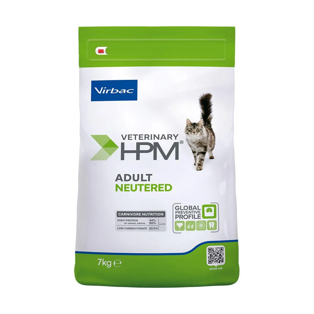 [32352] VIRBAC VETERINARY HPM Neutered Adult pour chat - Sac de 7kg