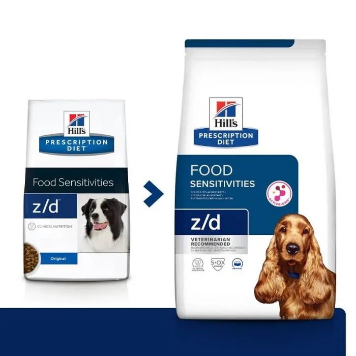 [13685] HILL'S PRESCRIPTION DIET Food Sensitivities z/d Original pour chien - Sac de 8 kg