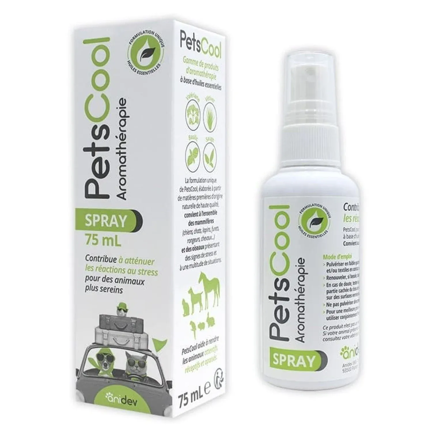 Petscool Spray Anti-stress chien chat NAC 75ml