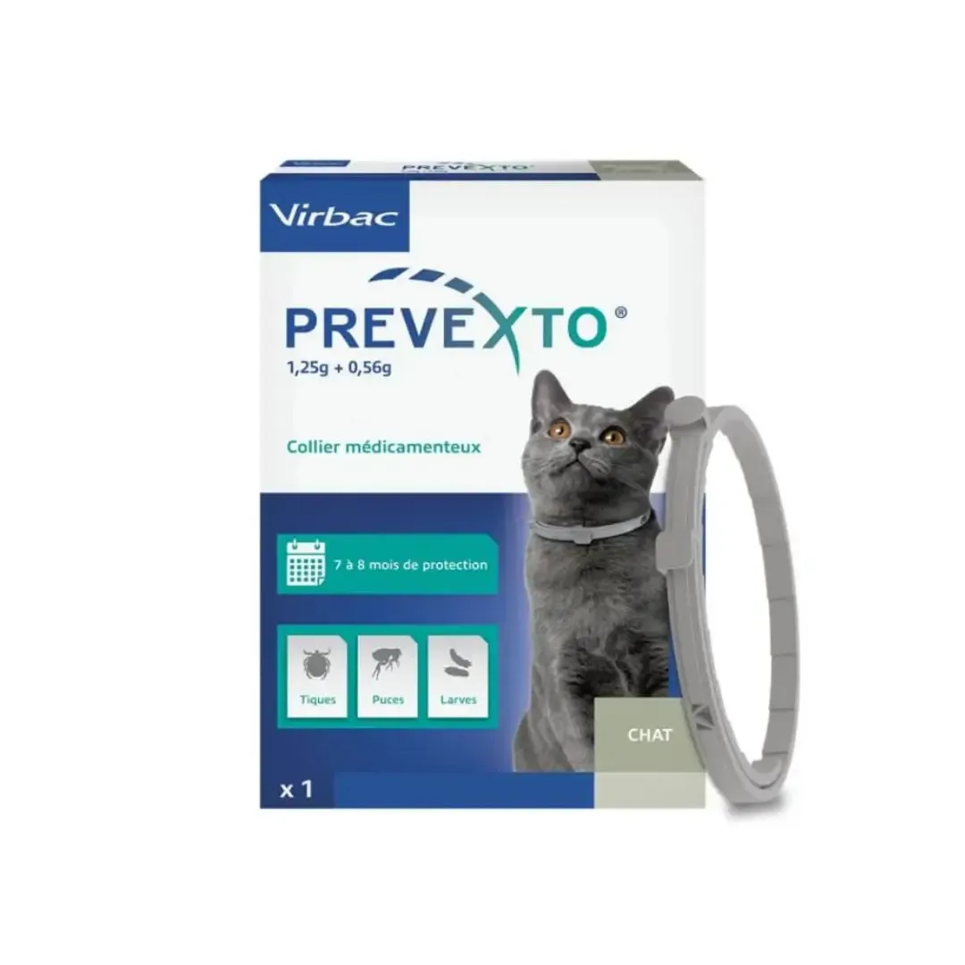 Virbac Prevexto Collier Antiparasitaire pour Chats