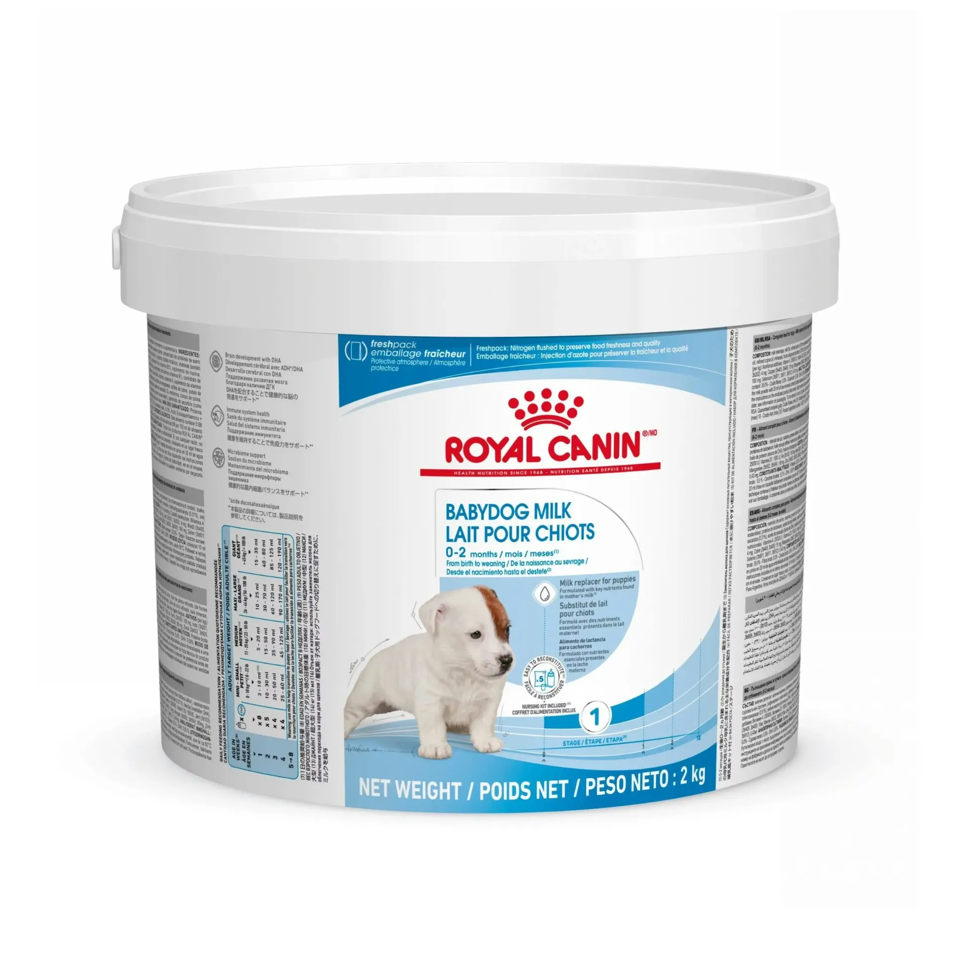 ROYAL CANIN Babydog Milk 0-2 months pour chien - Pot de 2 kg