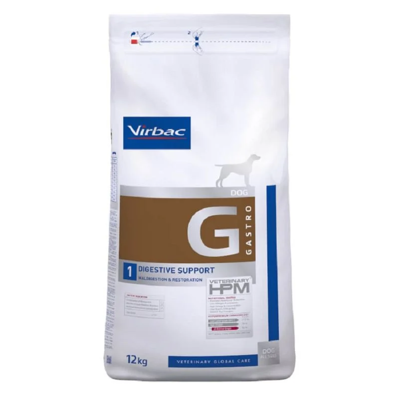 VIRBAC VETERINARY HPM G Gastro 1 Digestive Support pour chien - Sac de 12 kg
