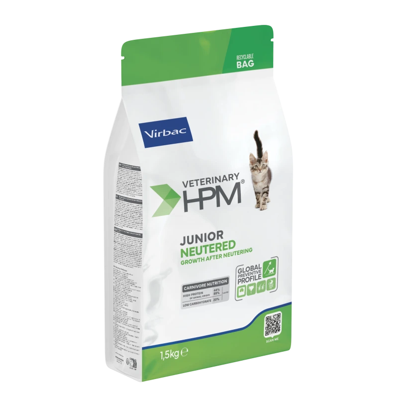 [32378] VIRBAC VETERINARY HPM JUNIOR NEUTERED Chat 1,5kg