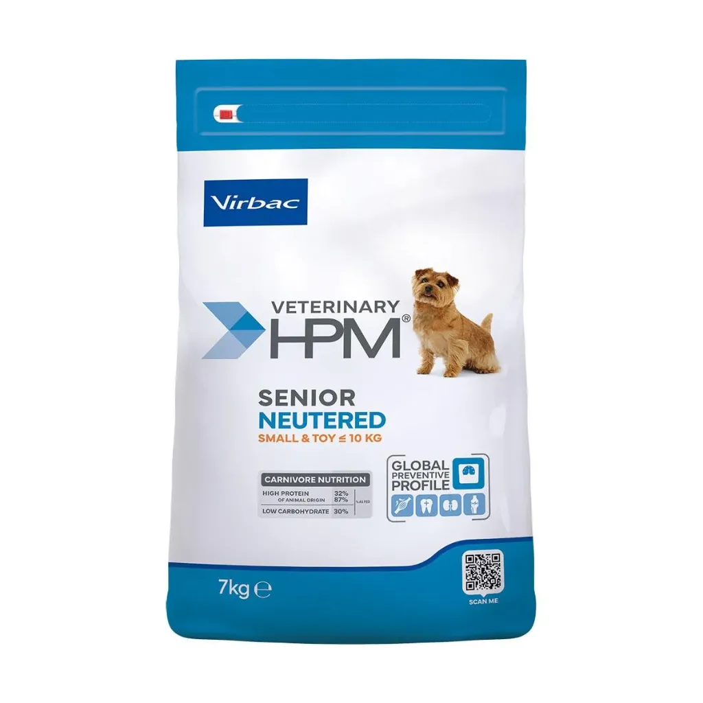 VIRBAC VETERINARY HPM Neutered Small & Toy Senior +10 ans pour chien 3kg