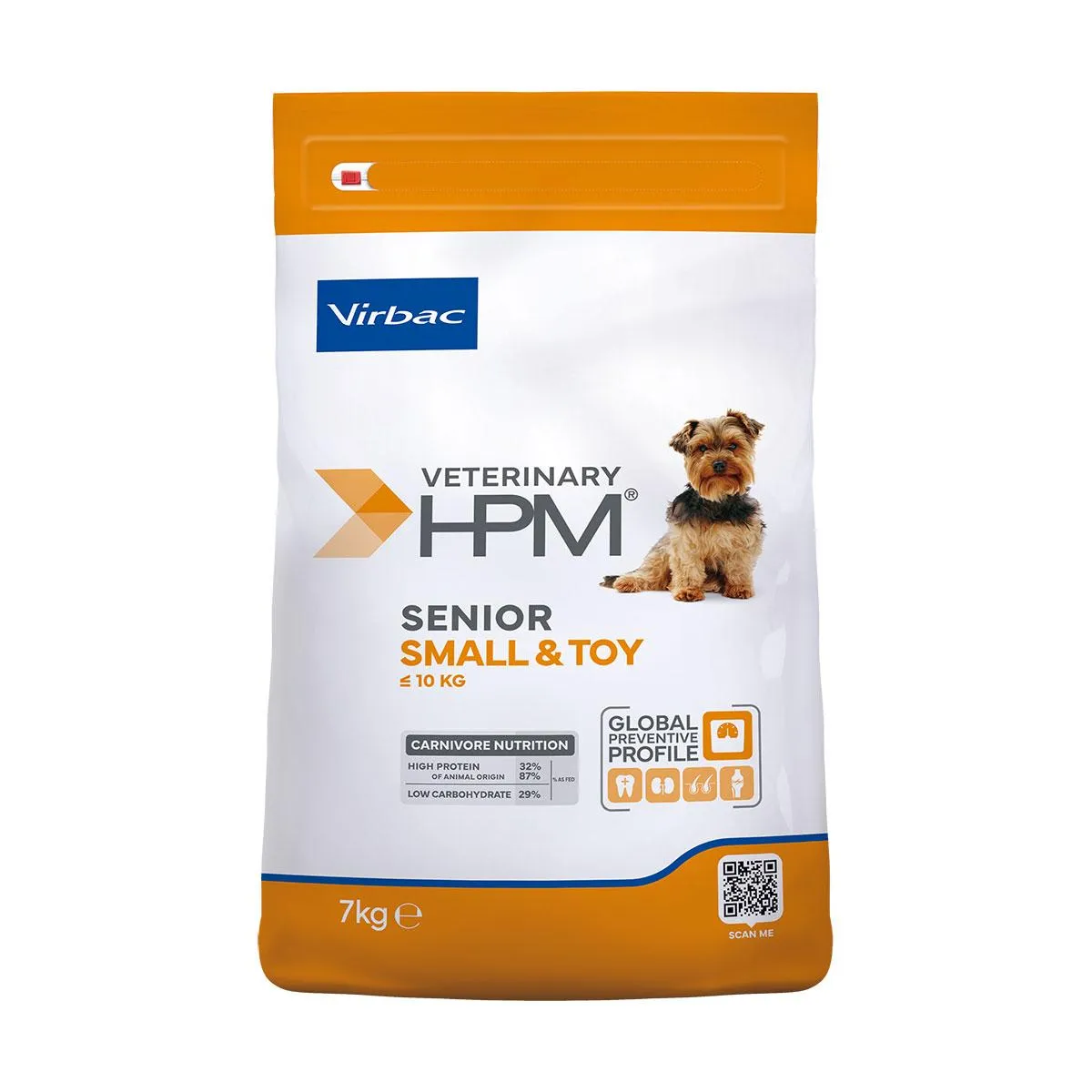[32329] VIRBAC VETERINARY HPM Small & Toy Senior +10 ans pour chien - Sac de 7kg