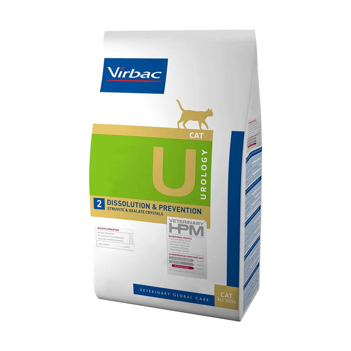 [83319] VIRBAC VETERINARY HPM U Urology 2 Dissolution & Prevention Struvite & Oxalate Crystals pour chat - Sac de 7 kg
