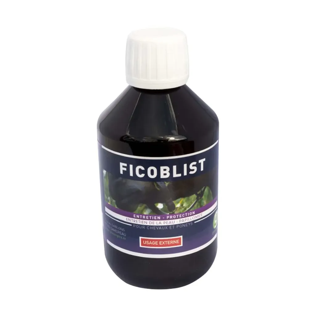 [75477] Greenpex Ficoblist – Solution externe pour verrues et papillomes du cheval – Soin des sarcoides et des lésions cutanées – Flacon 250 ml