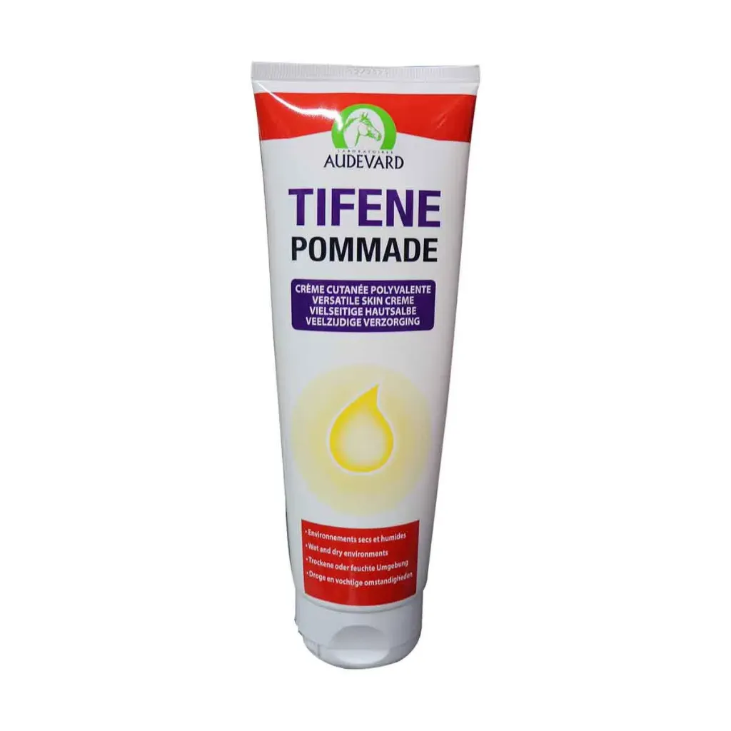 [11923] Audevard Tifene Pommade – Pommade cicatrisante et protectrice pour chevaux –, Gale de boue, crevasses et plaies superficielles – Tube 250 ml