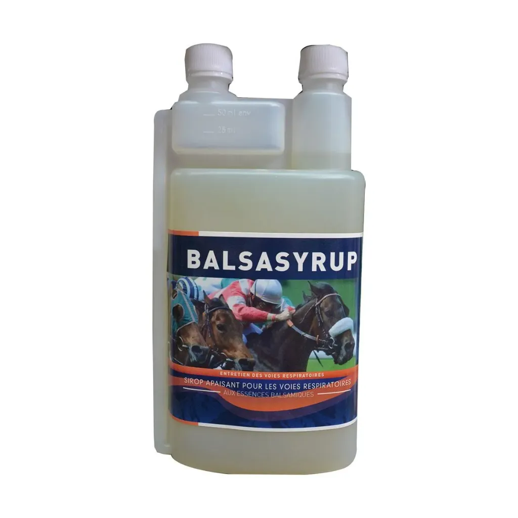[48681] Balsasyrup Greenpex Sirop toux cheval, voies respiratoires, emphysème & environnement poussiéreux - 500 ml