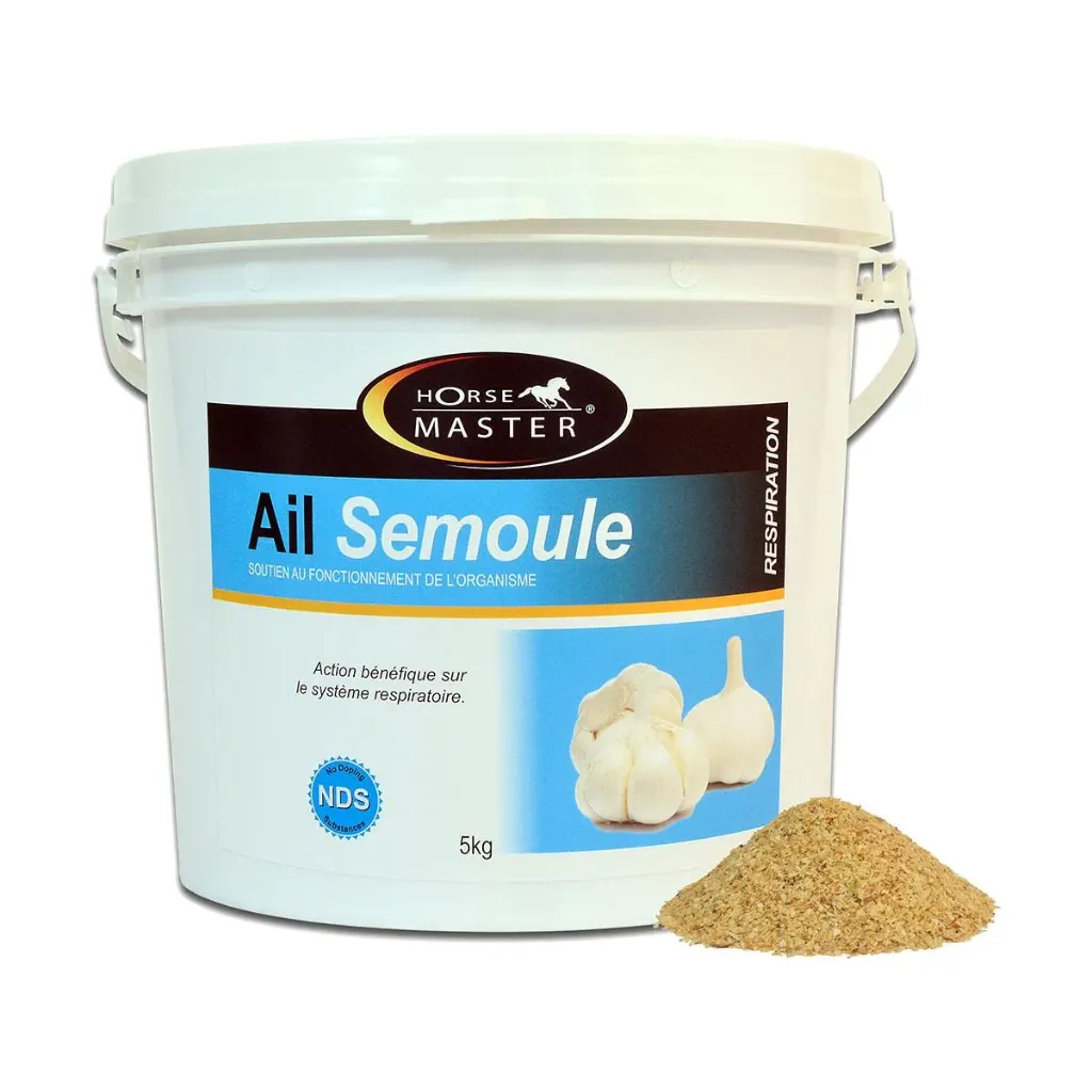 [7604] Horse Master Ail semoule Complément 100% naturel cheval, voies respiratoires, circulation sanguine - 1kg