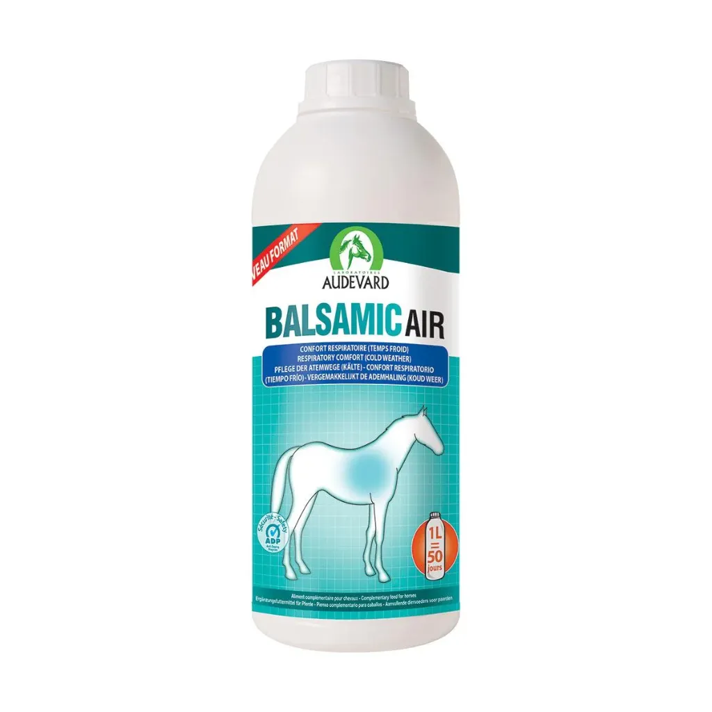 [37466] Audevard Balsamic Air Sirop confort respiratoire cheval voies supérieures - 500ml