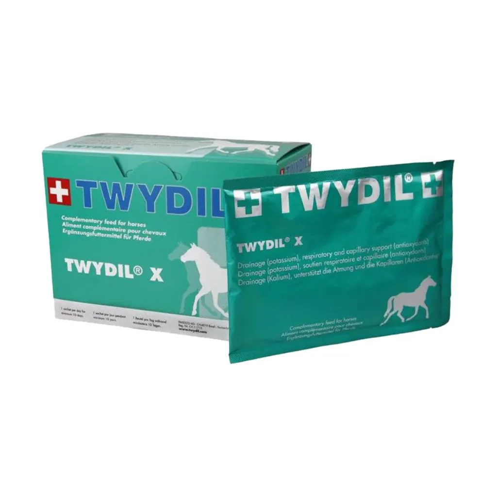 [12191] Twydil X Complément respiratoire & drainage cheval, HPIE & saignements pulmonaires - 10x60g