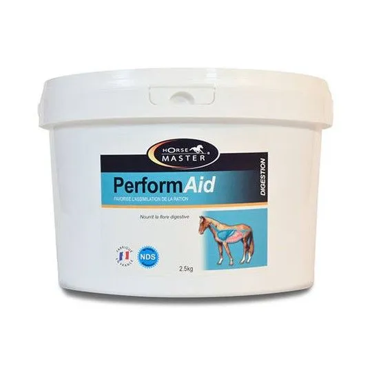 [88895] Horse master PerformAid Complément flore digestive cheval, reprise d'état, cheval sportif, transition alimentaire - 2,5kg