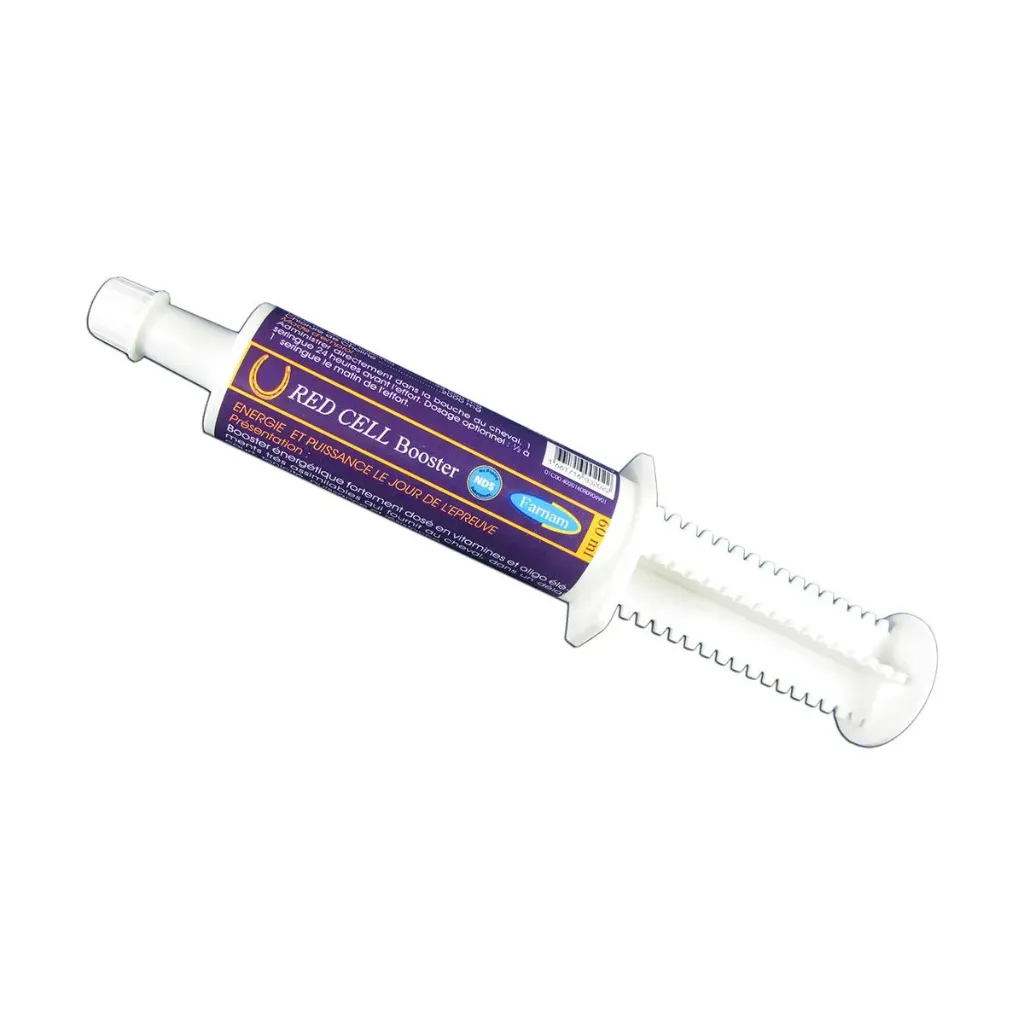 [33532] Farnam Red Cell Booster fer & vitamines B cheval pré-compétition, énergie & résistance à la fatigue, course & CSO - 1x60ml