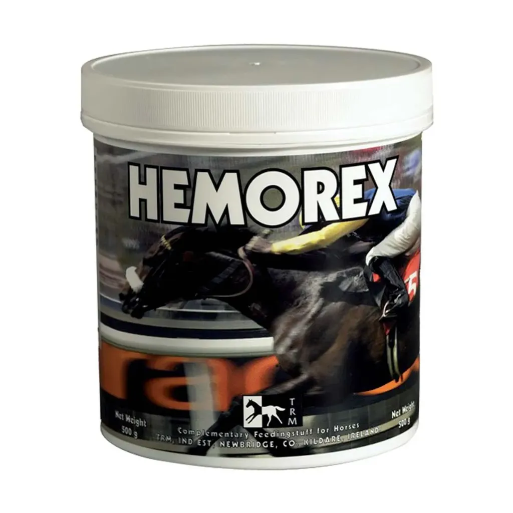 [31013] TRM Hemorex Complément HPIE cheval, saignements naseaux & capillaires pulmonaires- Pot de 500g
