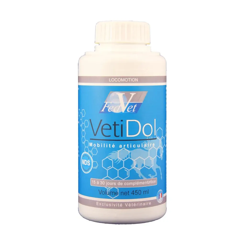 [35967] Fedvet Vetidol s olution buvable anti-douleur locomotrice cheval, arthrose & raideurs - 450 ml