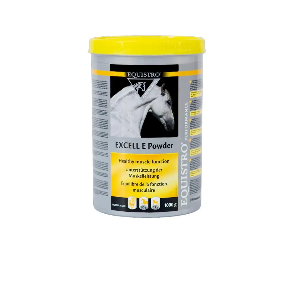 [51129] Equistro Excell E Poudre complément musculaire cheval, vitamine E - Pot de 1Kg