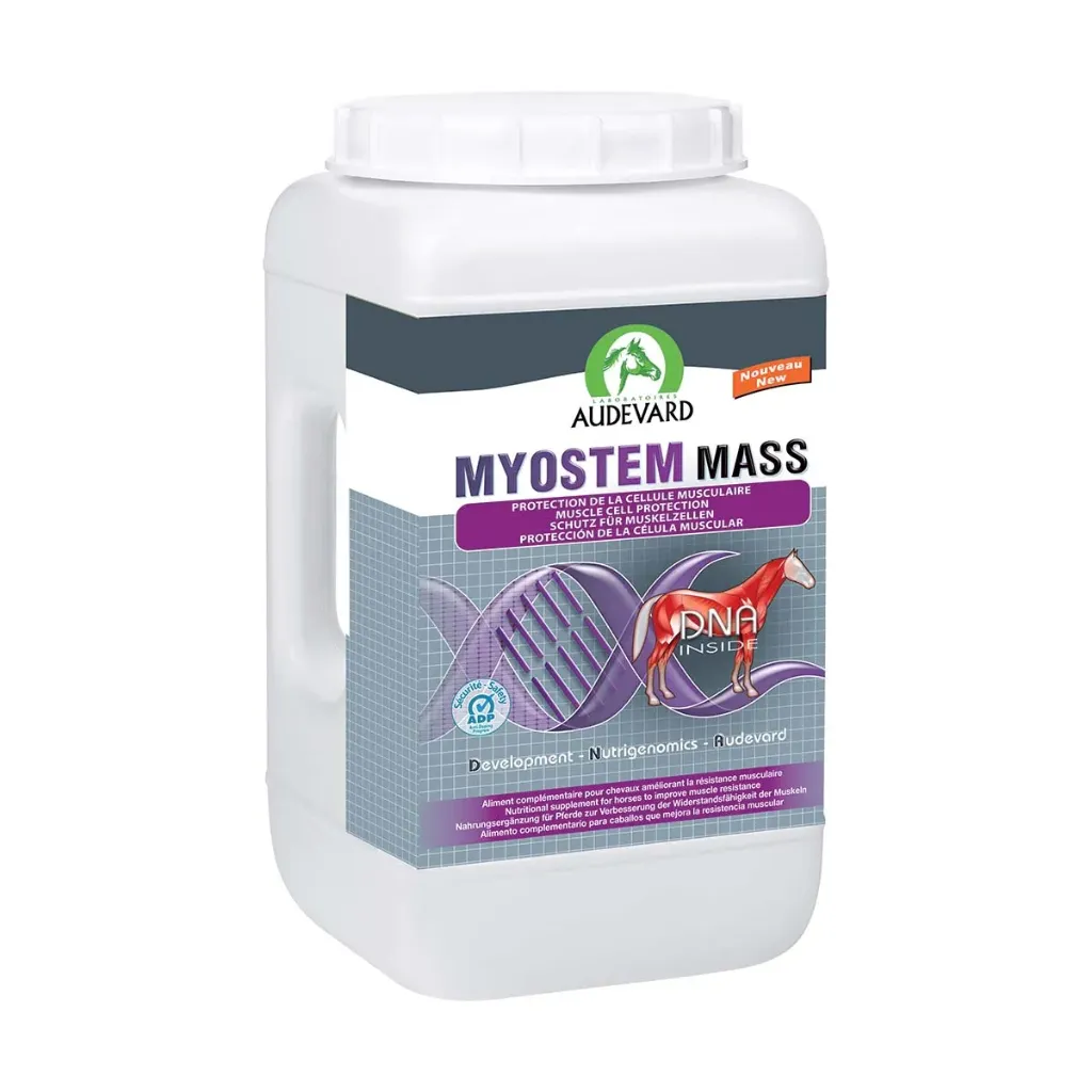 [35297] MYOSTEM Mass Développement musculaire cheval de sport, âgé & poulain en croissance - Boîte de 2,1kg