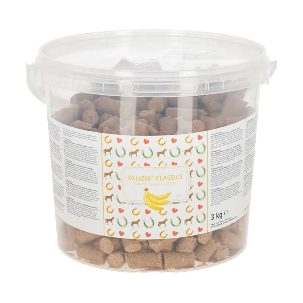 [803464] Friandises Delizia goût Banane - seau de 3 kg