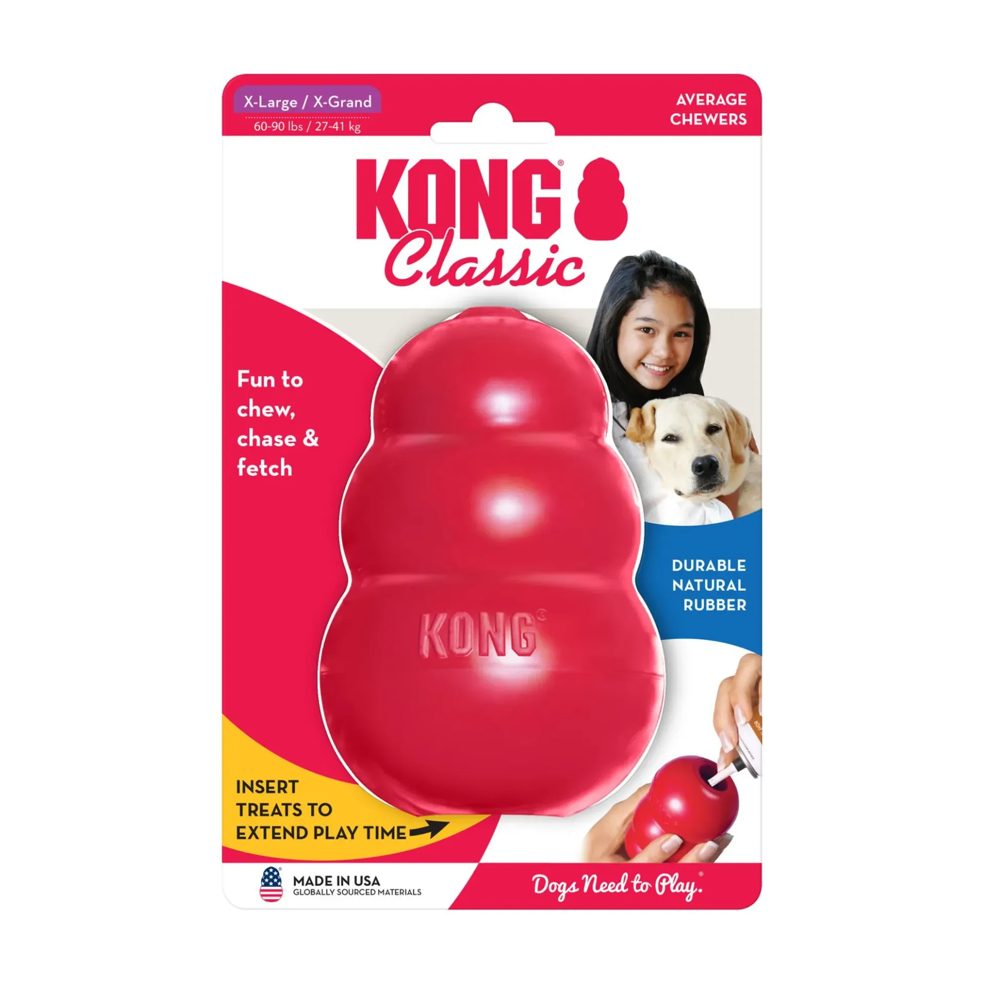 [1-O0072] KONG Classique Rouge Taille : L