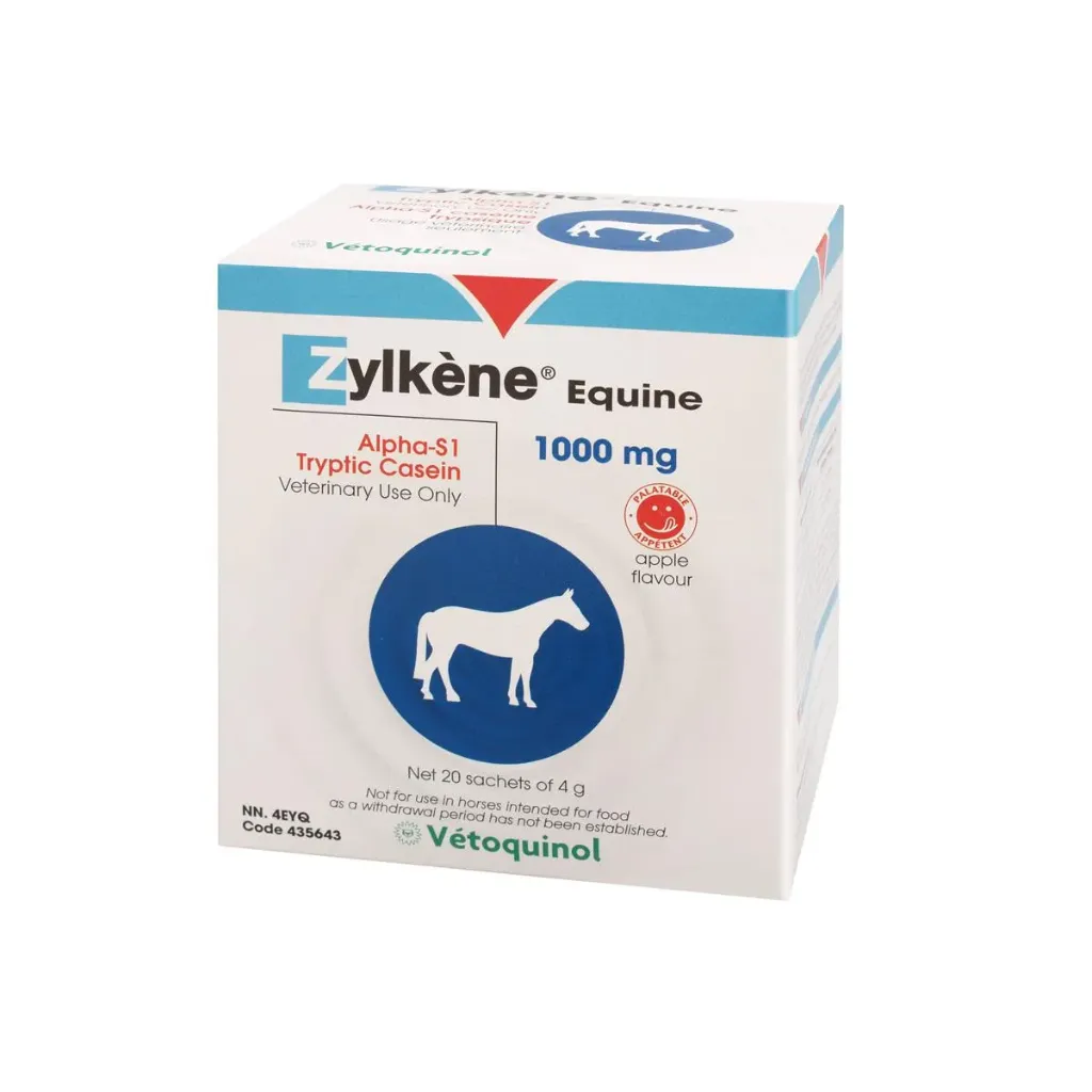 [28632] Zylkène Équine Calmant naturel cheval, stress transport, changement d'environnement - arôme pomme 20x4g