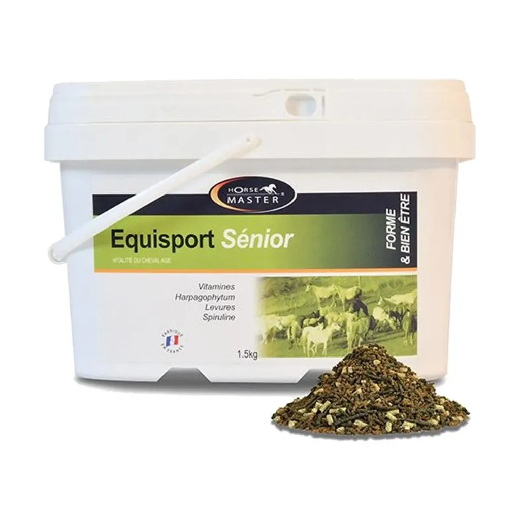 [45437] Horse master Equisport Sénior complément cheval âgé, vitalité & souplesse articulaire- Seau de 1,5kg