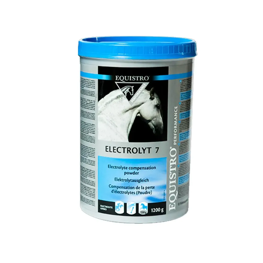 [74958] Equistro Electrolyt 7 Électrolytes poudre cheval, sudation intense, diarrhée, fièvre & transport, récupération rapide - 1,2kg