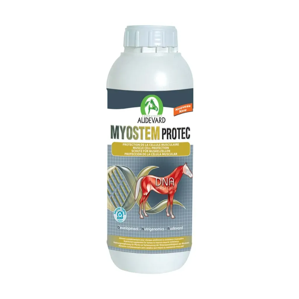 [31583] Audevard Myostem Protec Antioxydant musculaire cheval, récupération effort, cheval athlète - 900 ml