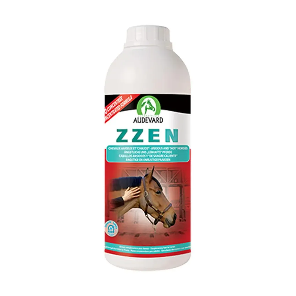 [33247] Audevard Zzen Complément anti-stress liquide calmant pour cheval anxieux, compétition & débourrage - 1 L