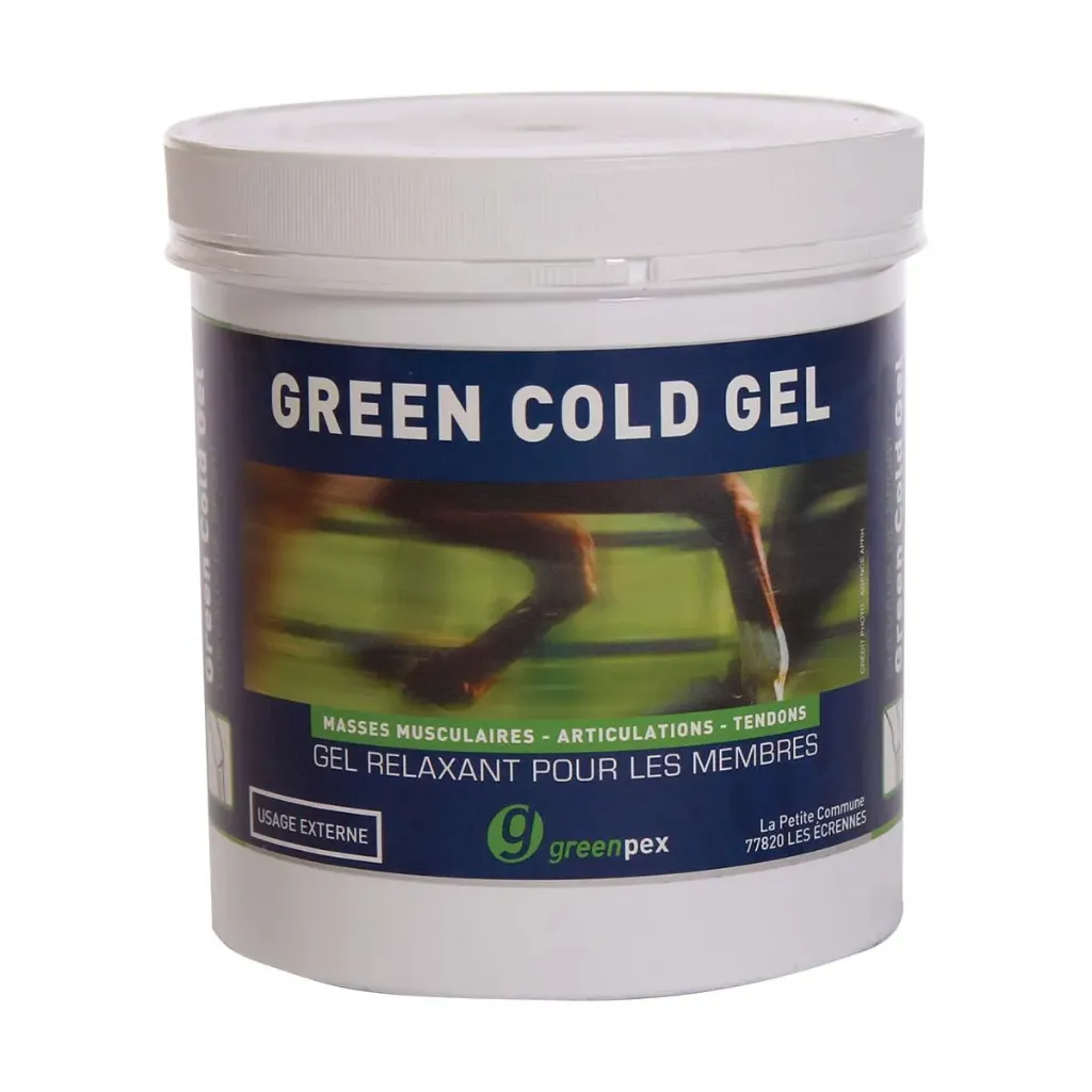 [49194] Green Cold gel refroidissant membres cheval, tendons & muscles après effort – 1L
