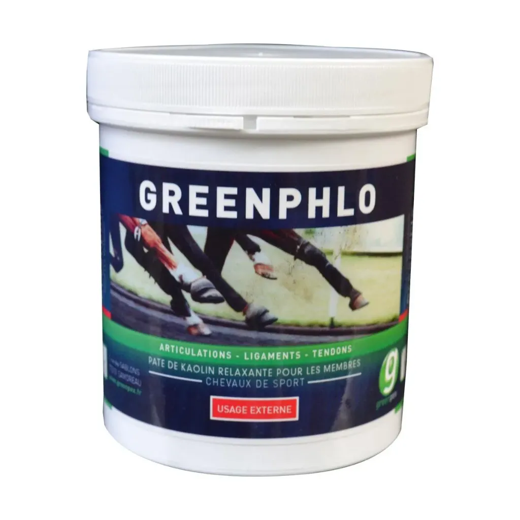 [49258] Greenphlo – Pâte relaxante pour membres cheval, tendinite & récupération après effort – 500 ml