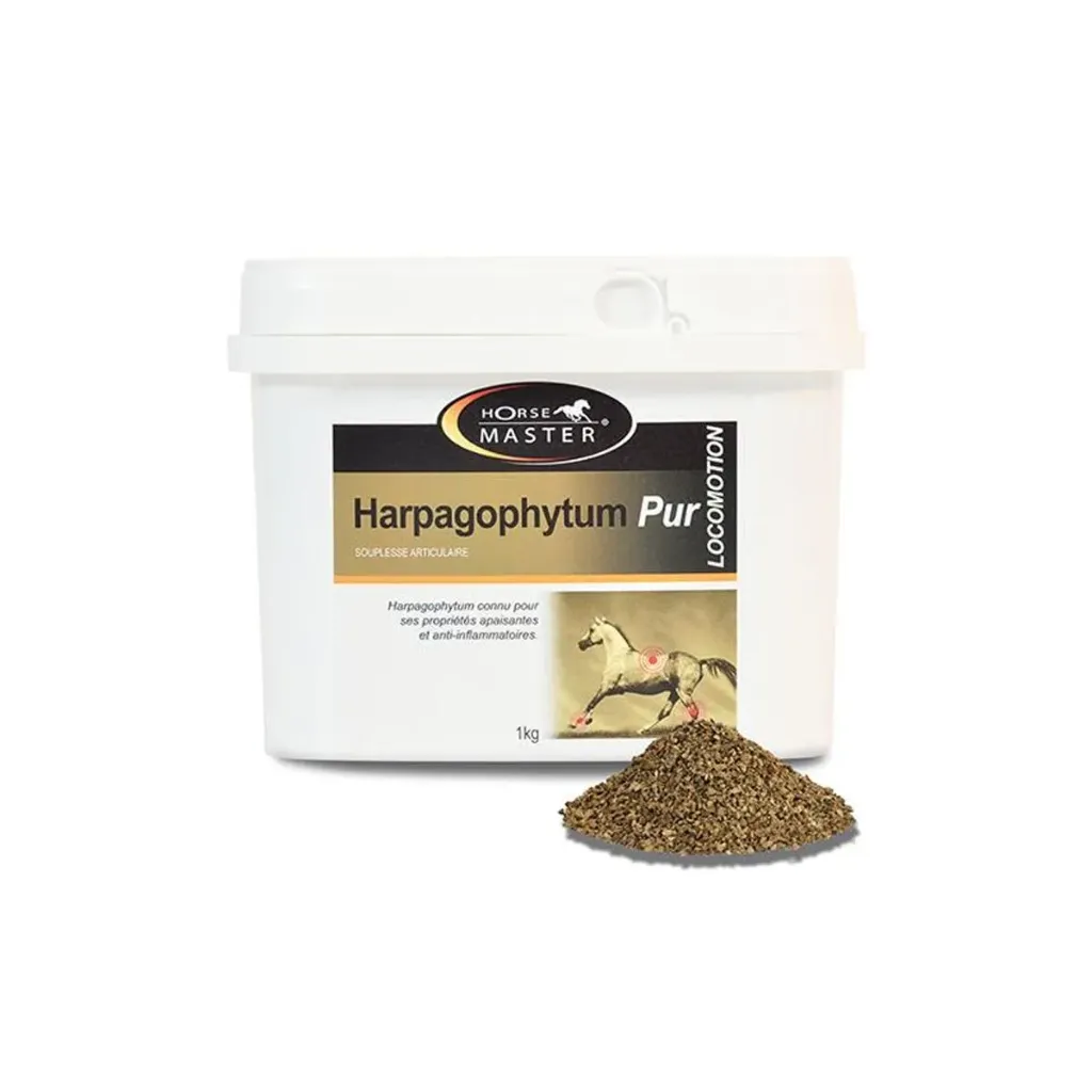 Horse Master Harpagophytum poudre de racine pure Griffe du diable cheval, arthrose & raideurs articulaires, 100% naturel, cheval senior & sport – 1 kg
