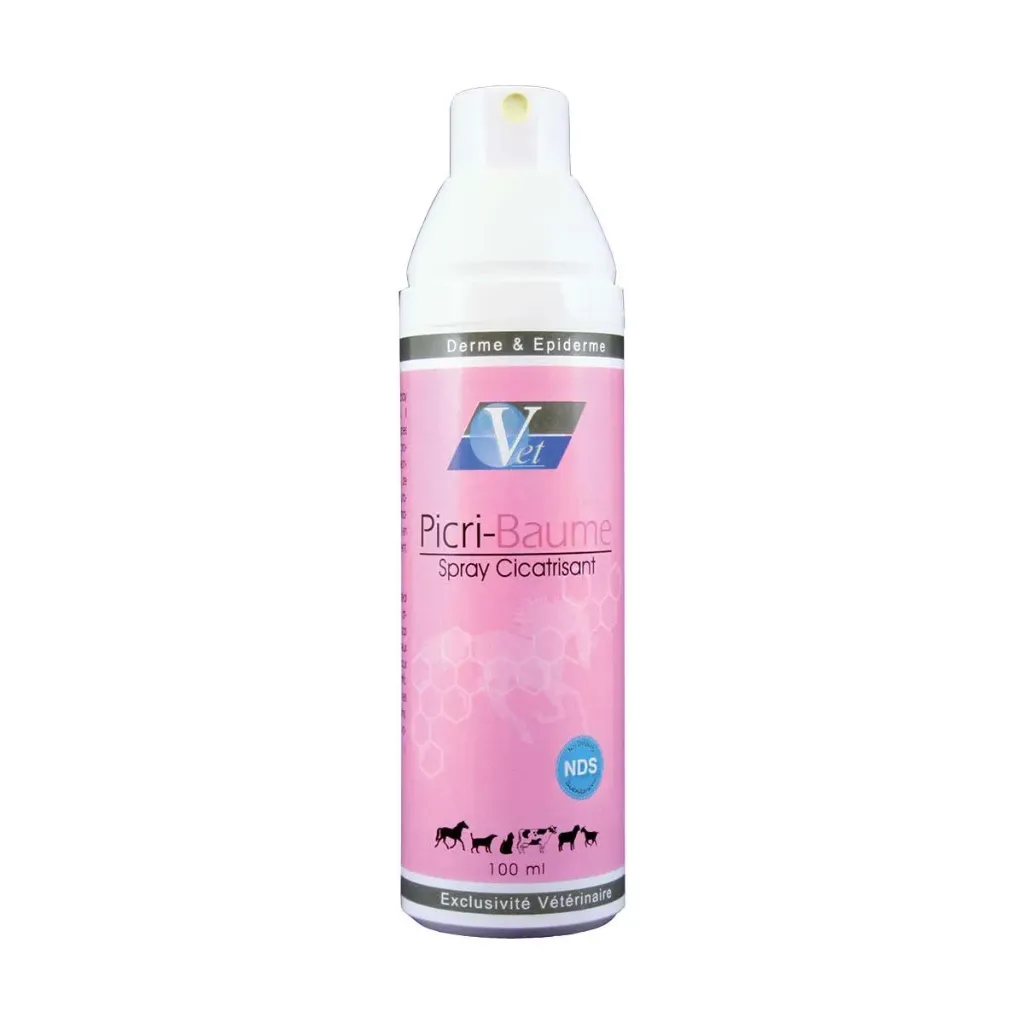 Picri-baume spray – Spray réparateur cicatrisant cheval, plaies & crevasses – Flacon de 100 ml