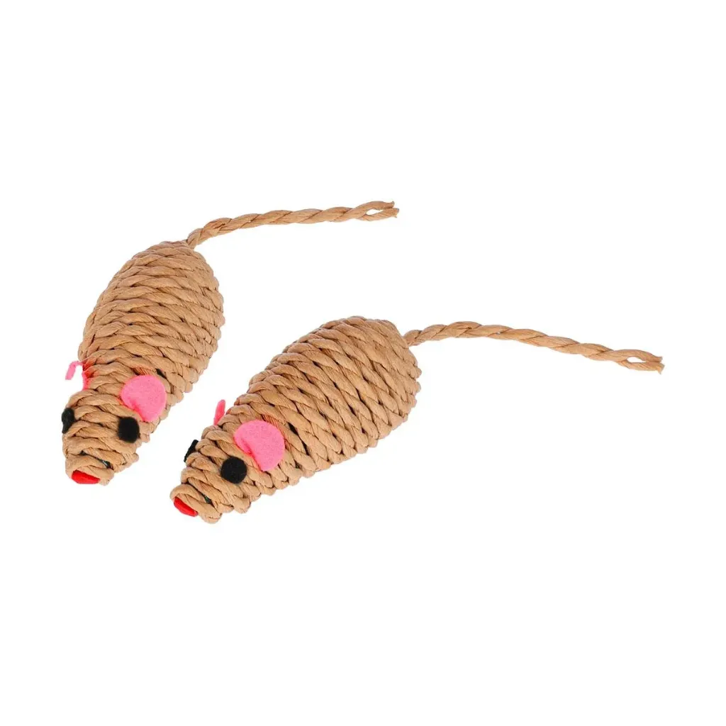SOURIS NATURE TRESSEE - paquet de 2