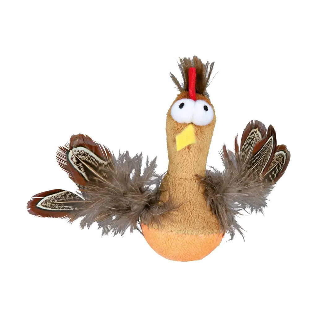 JOUET CHAT POULET CULBUTO - unité