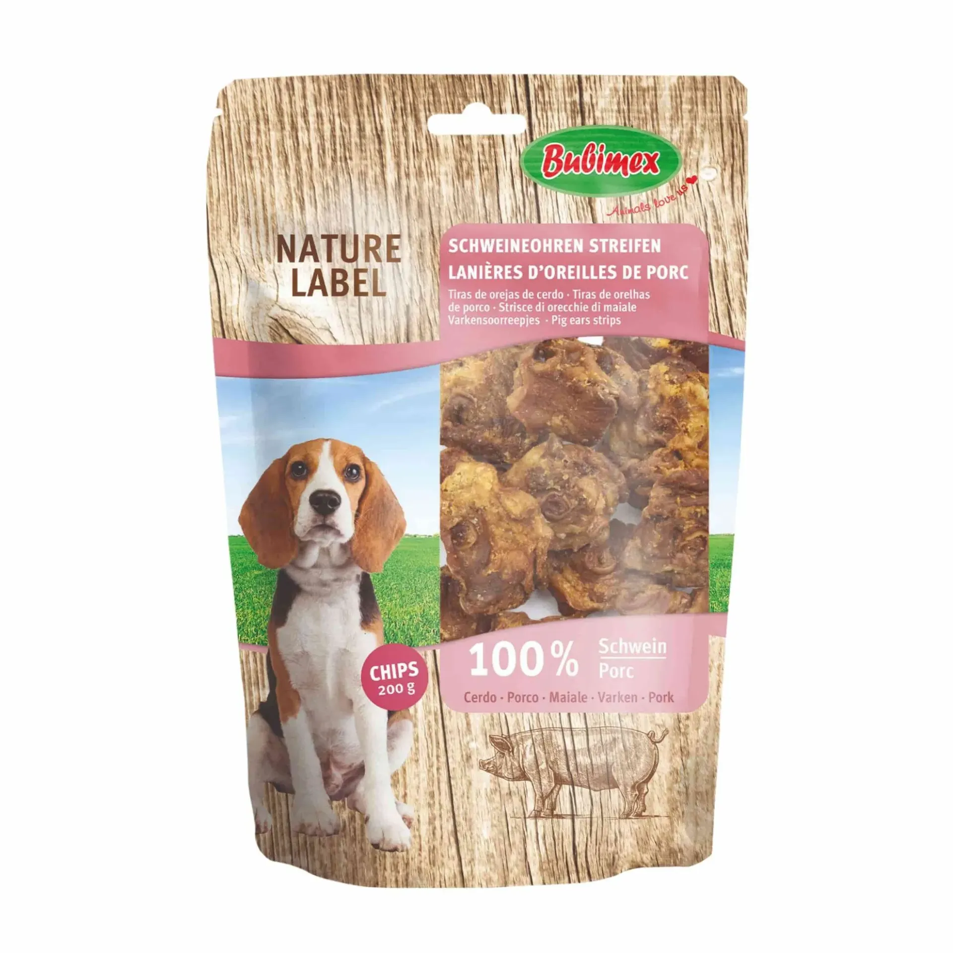 Morceaux d'oreilles de porc 200G