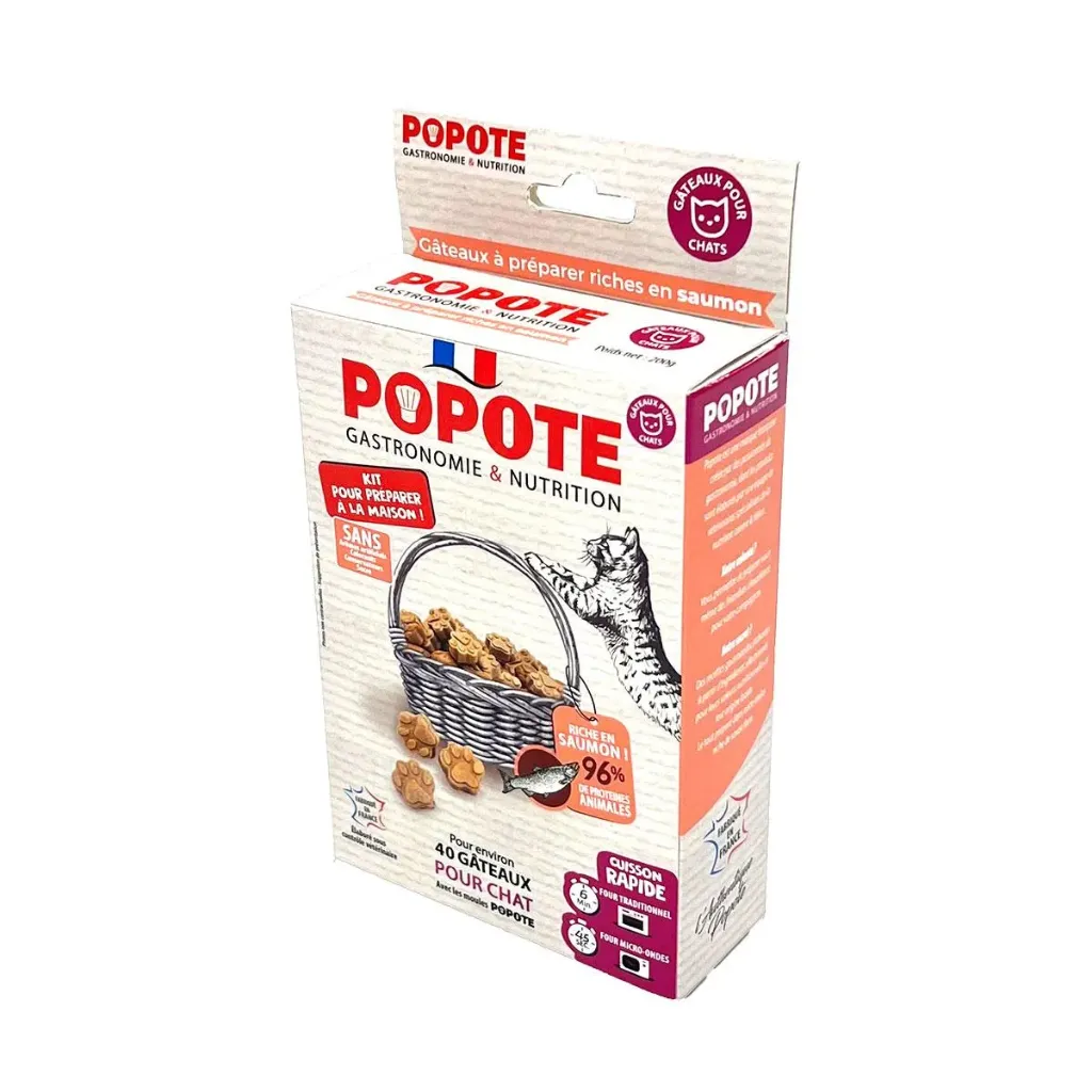 [807602] KIT FRIANDISES POPOTE POUR CHAT - boîte de 200 g