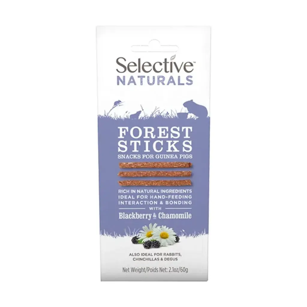 [32037] Selective Naturals Forest Sticks cochons d'inde - Sachet de 60g