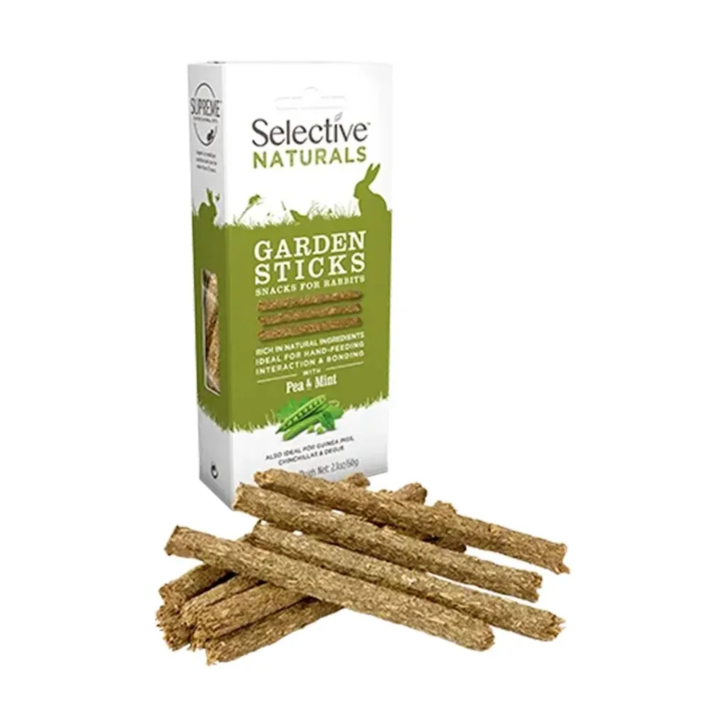 [31921] Selective Naturals Garden Sticks snacks pour lapins - Sachet de 80g