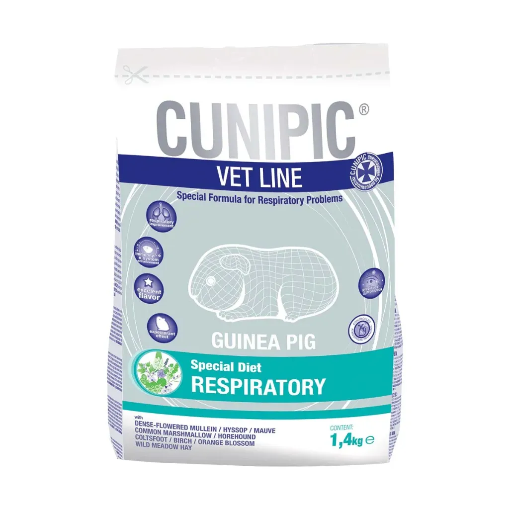 [80909] Cunipic Vet Line cochon d'inde Respiratory - 1,4kg