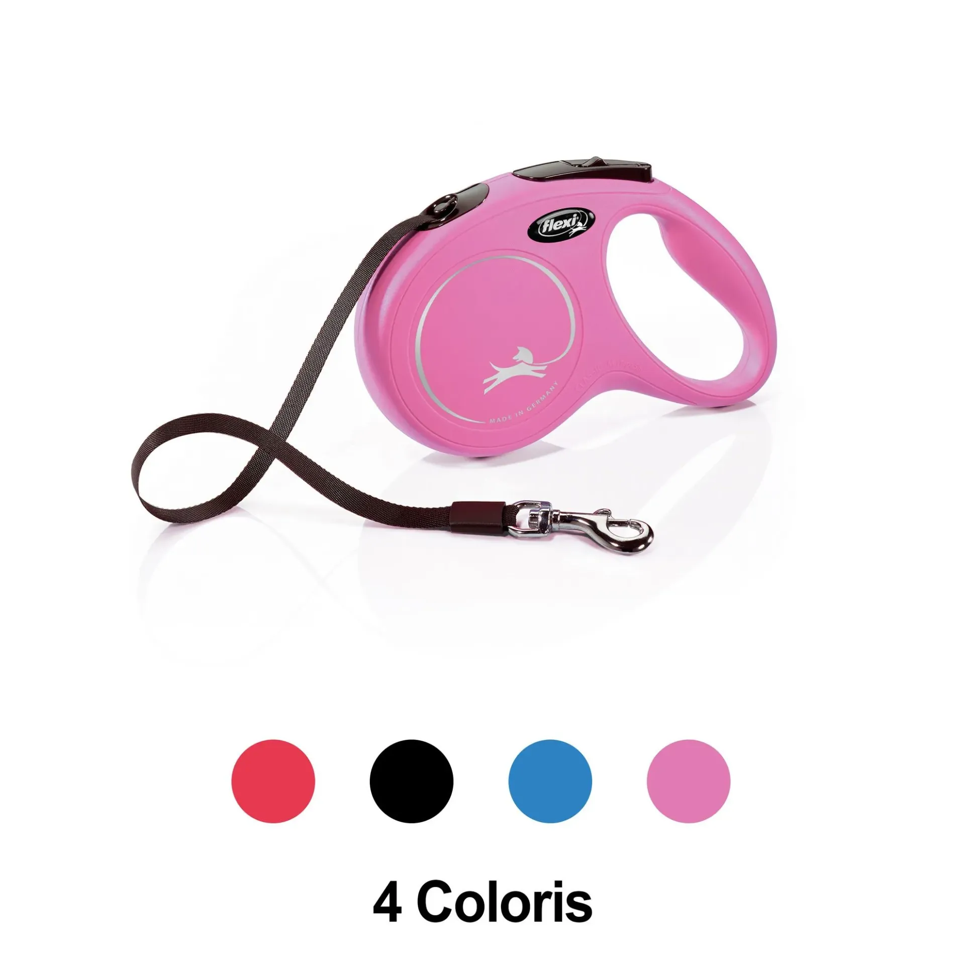 Laisse enrouleur Flexi New Classic Sangle 5m M pour chien