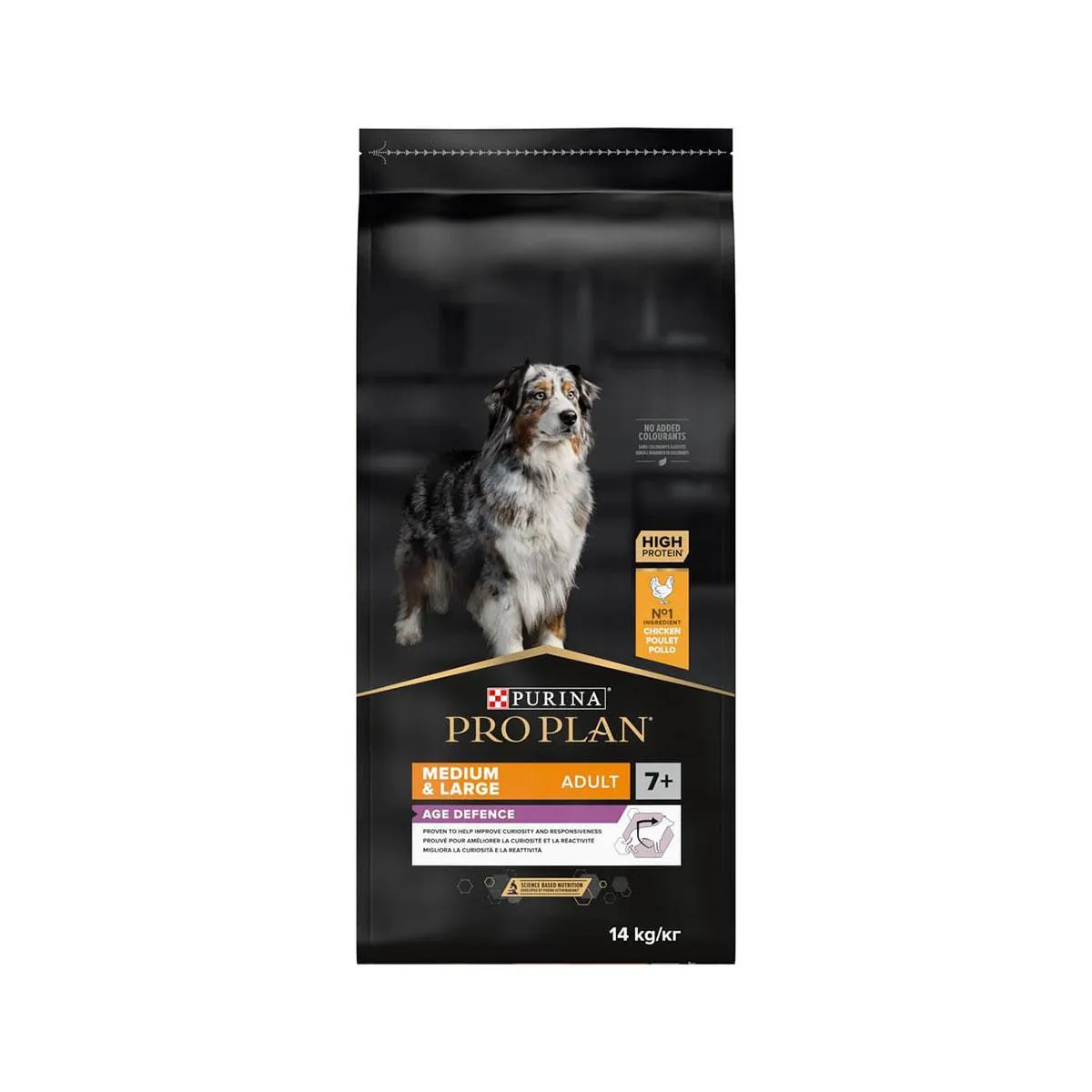 PURINA PRO PLAN Age Defence Medium & Large Adult 7+ au poulet pour chien - Sac de 14 kg