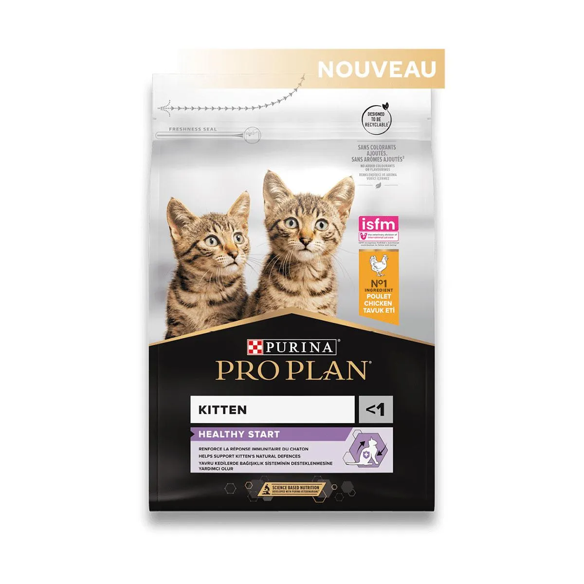 [10255] PURINA PRO PLAN Healthy Start Kitten <1 au poulet pour chat - Sac de 10 kg