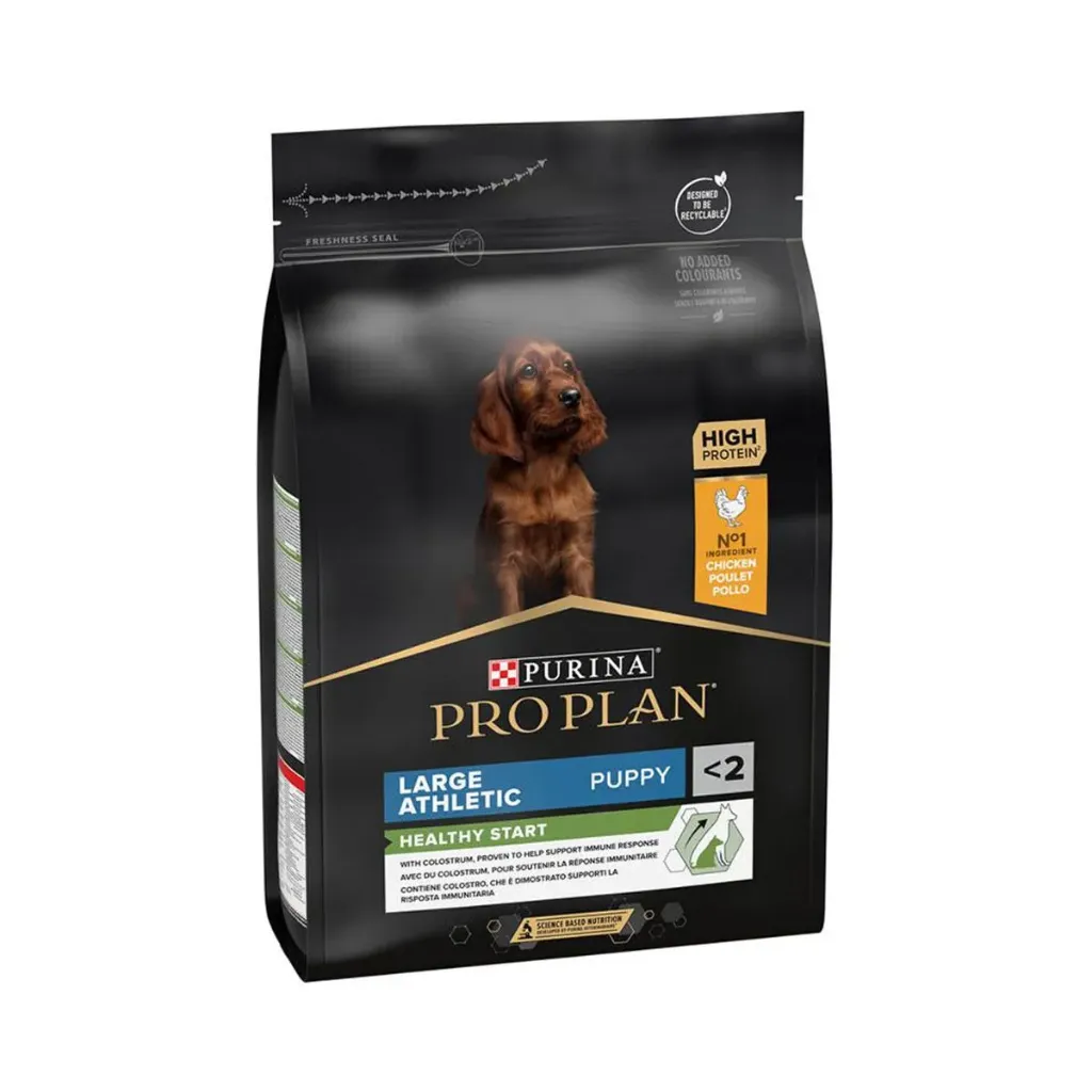 [52249] PURINA PRO PLAN Healthy Start Large Athletic Puppy <2 au poulet pour chien - Sac de 3 kg