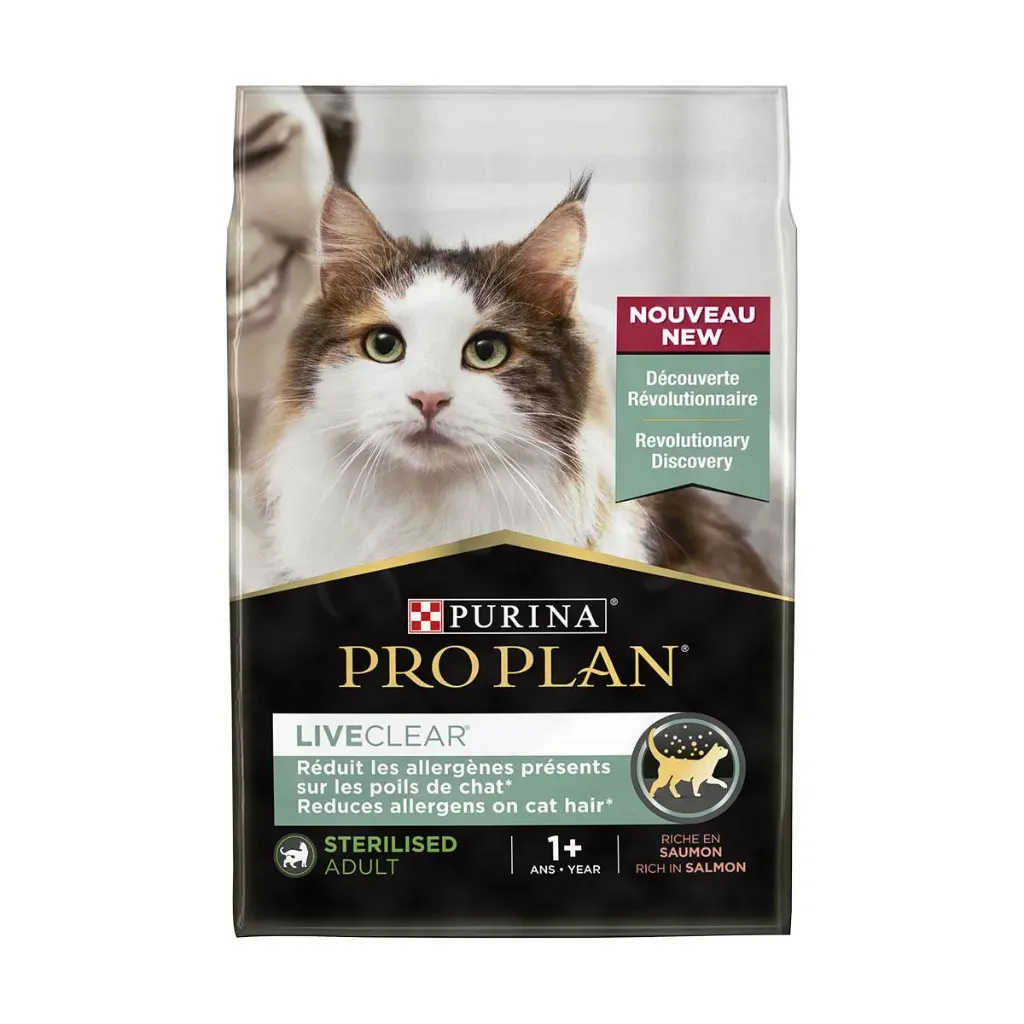 [12597] PURINA PRO PLAN LiveClear Sterilised Adult 1+ au saumon pour chat - Sac de 2,8 kg