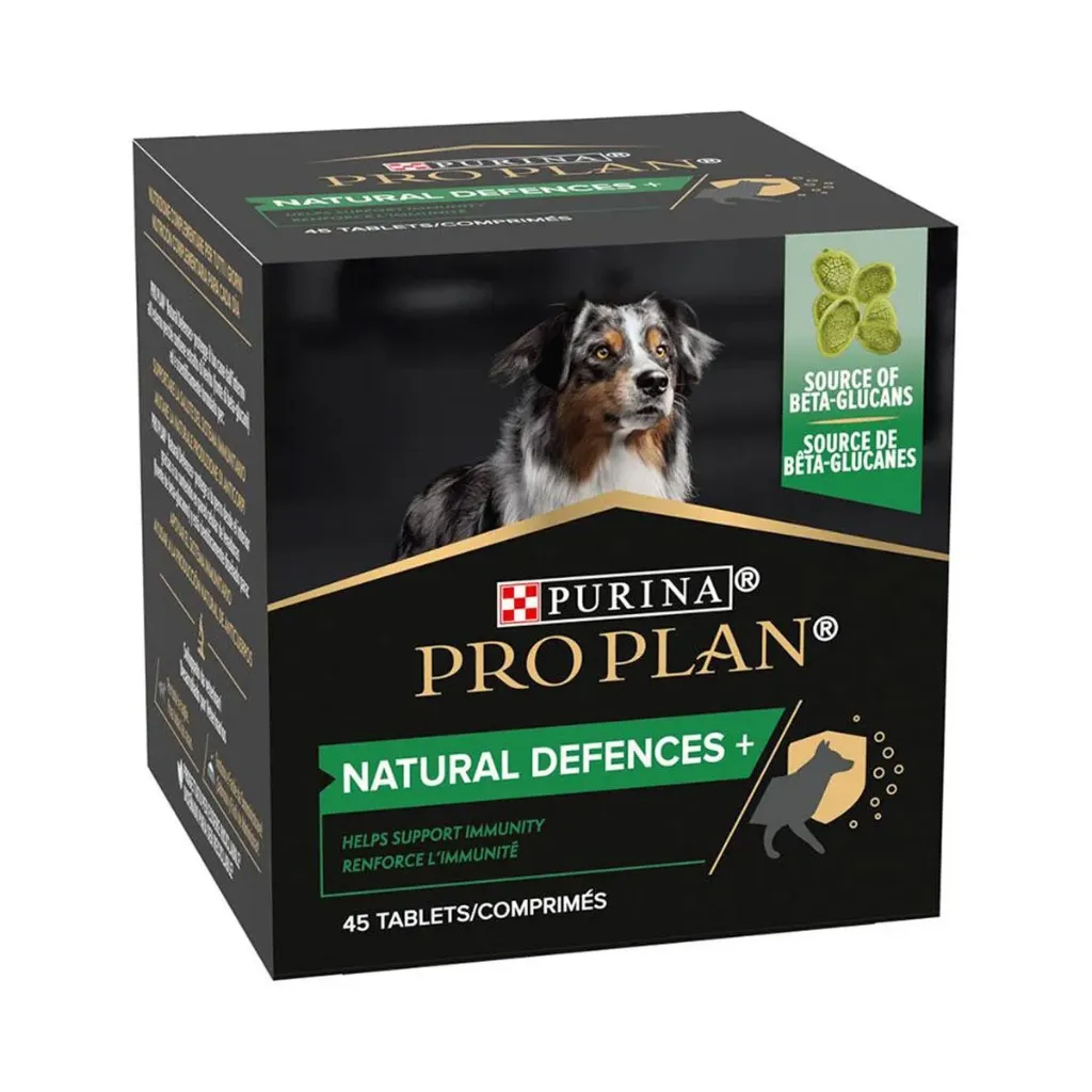 [15950] PURINA PRO PLAN Natural Defences + Adult pour chien - Pot de 45 comprimés