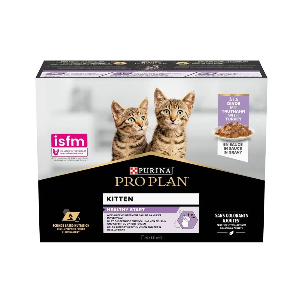 PURINA PRO PLAN Nutri Savour Kitten à la dinde pour chat - 26 sachets de 85 g