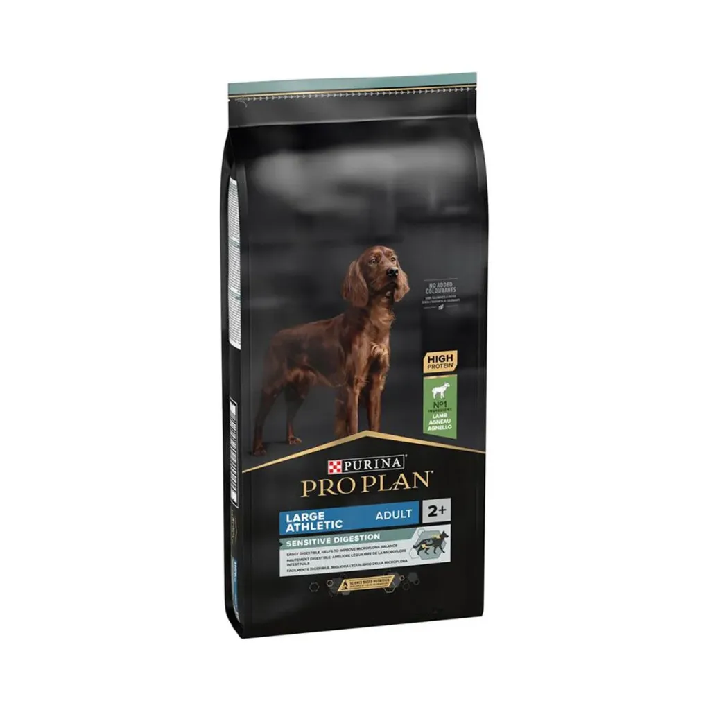 PURINA PRO PLAN Sensitive Digestion Large Athletic Puppy <2 à l'agneau pour chien - Sac de 12 kg