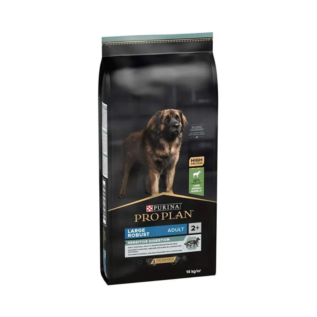 [82862] PURINA PRO PLAN Sensitive Digestion Large Robust Adult 2+ à l'agneau pour chien - Sac de 14 kg