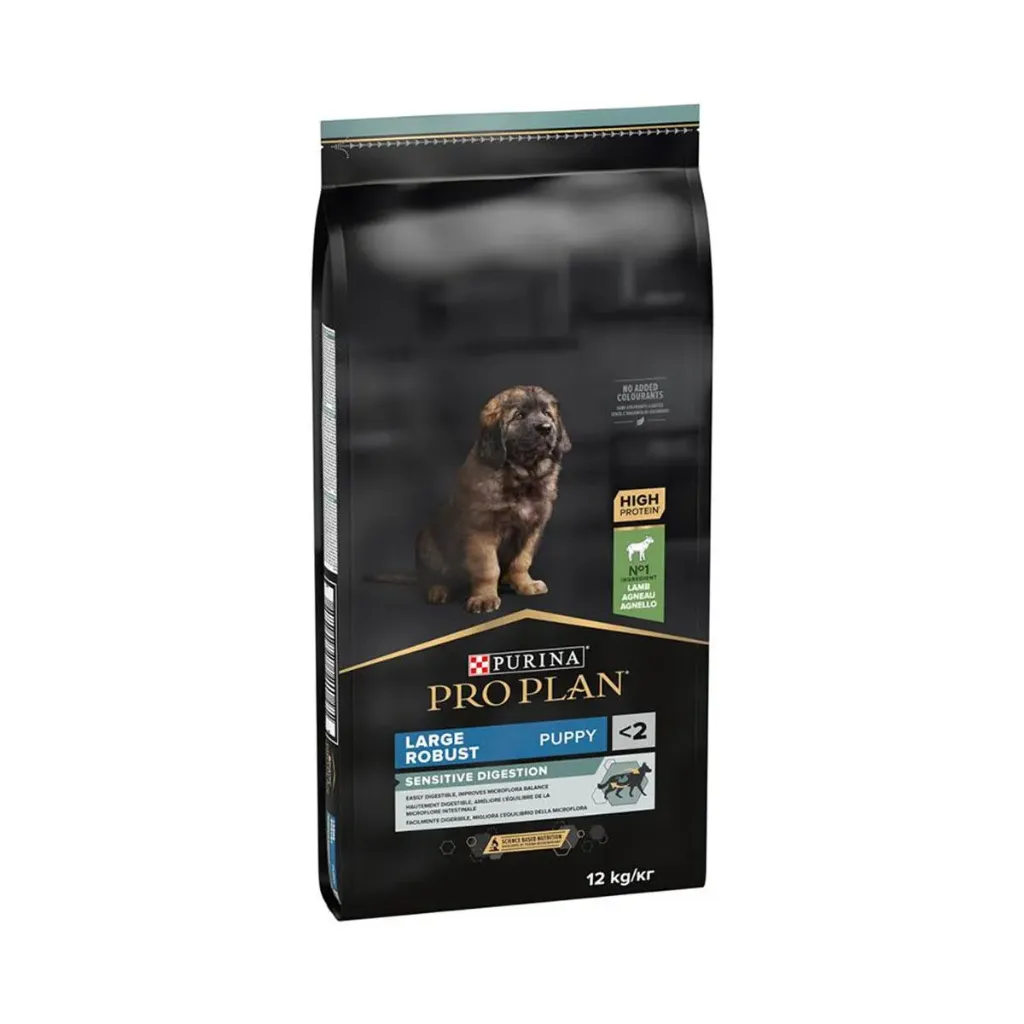 PURINA PRO PLAN Sensitive Digestion Large Robust Puppy <2 à l'agneau pour chien - Sac de 12 kg